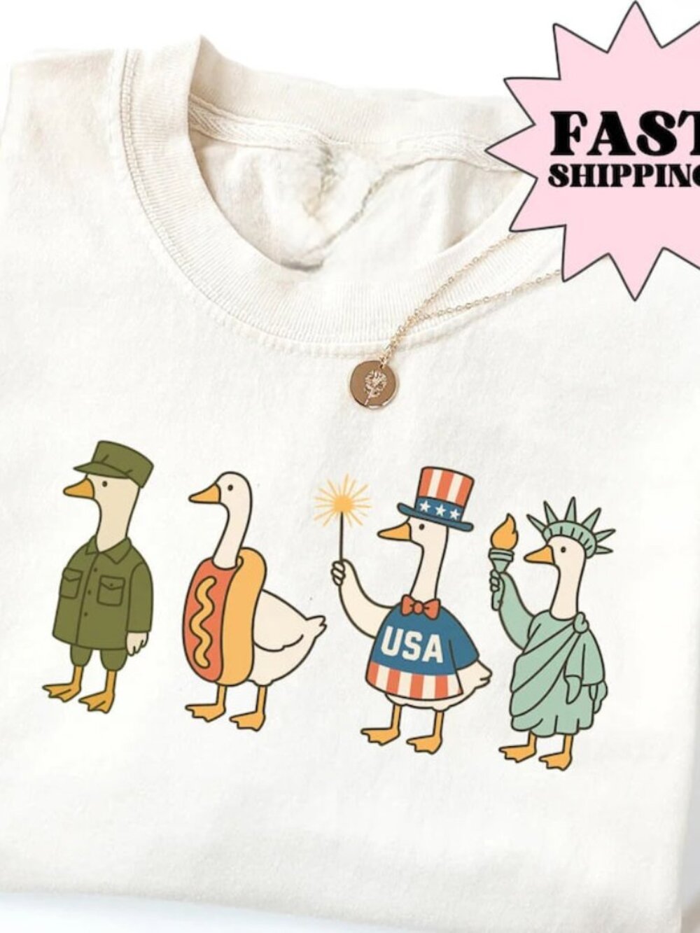 Funny 4th of July Shirt, Fourth of July Goose Shirt Gift